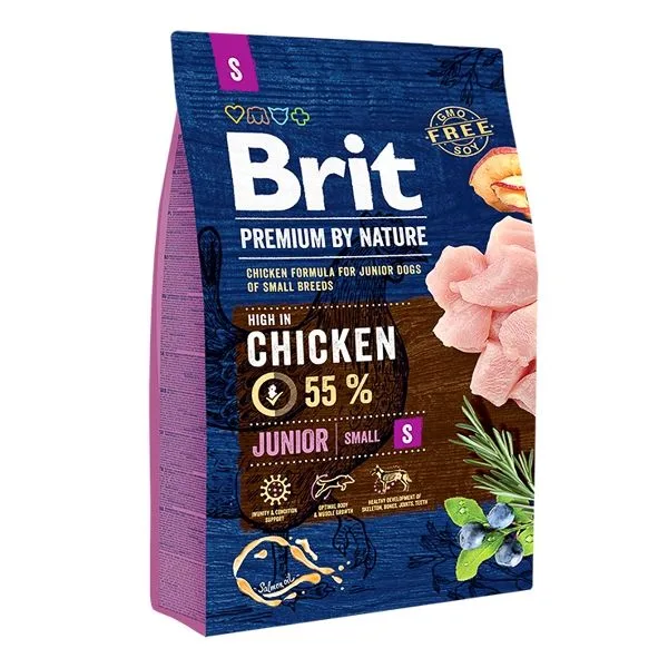 Hrana uscată Brit Premium by Nature Junior Small — Recenzie și specificații pentru câini de talie mică