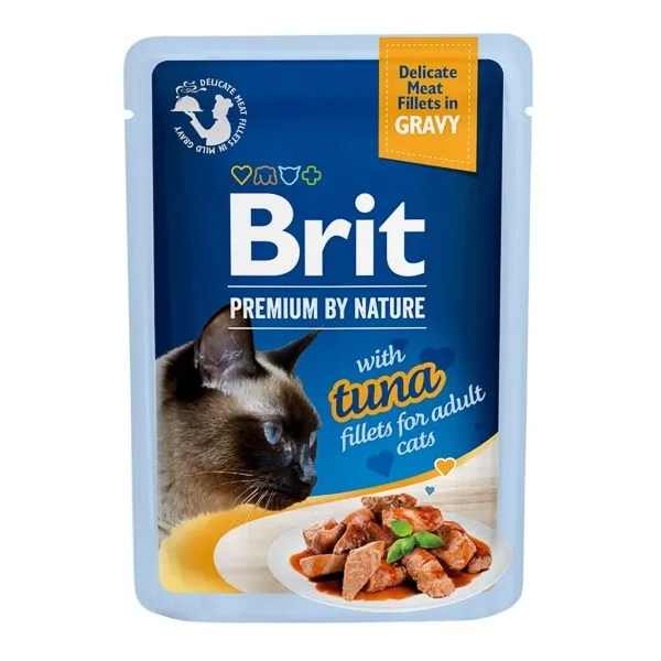 Hrana umedă pentru pisici Brit Cat Delicate Tuna in Gravy — Recenzie, calitate și preț actualizat