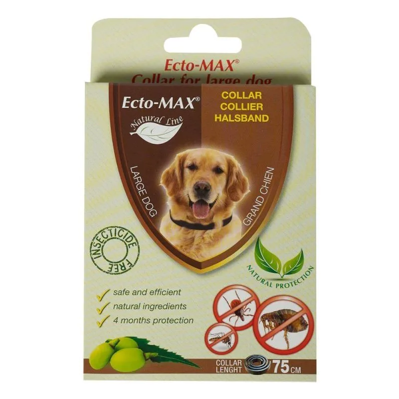 Review preț zgarda antiparazitara Ecto-MAX Dog L, 75 cm — protecție eficientă pentru câini