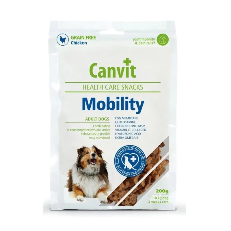 Canvit Health Care Mobility Snack — Recenzie și avantaje pentru mobilitate la câini adulți și seniori