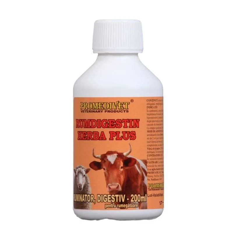 Rumdigestin Herba Plus — Recenzie și avantajele utilizării pentru animale de fermă