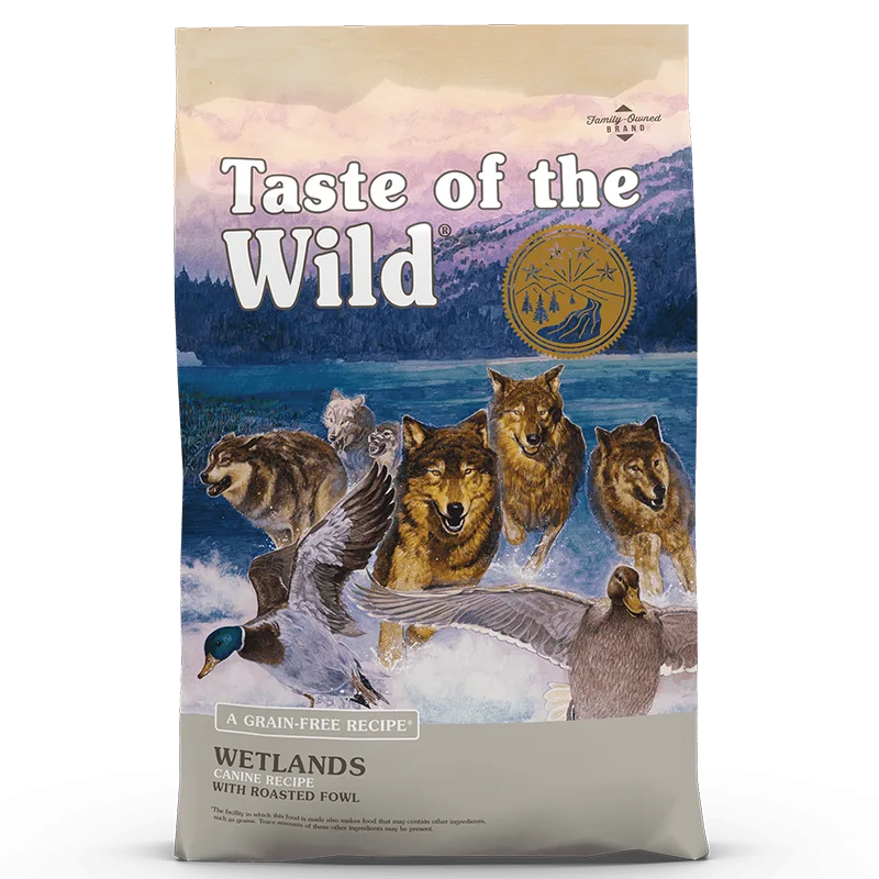 Hrana uscată pentru câini Taste of the Wild Wetlands — Recenzie despre calitate și avantaje