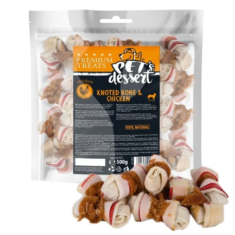 Pet's Dessert Knoted Bone & Chicken — Recenzie despre calitate și preț în hrana uscată pentru câini