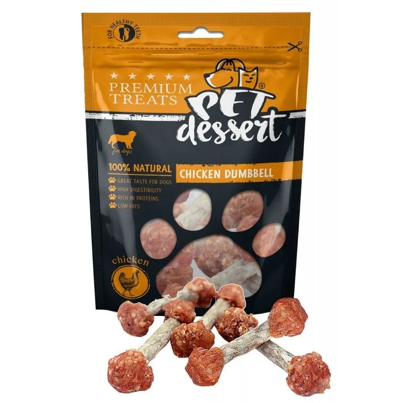 Pet's Dessert Chicken Dumbbell — Recenzie, specificații și verdict pentru hrana uscată pentru câini
