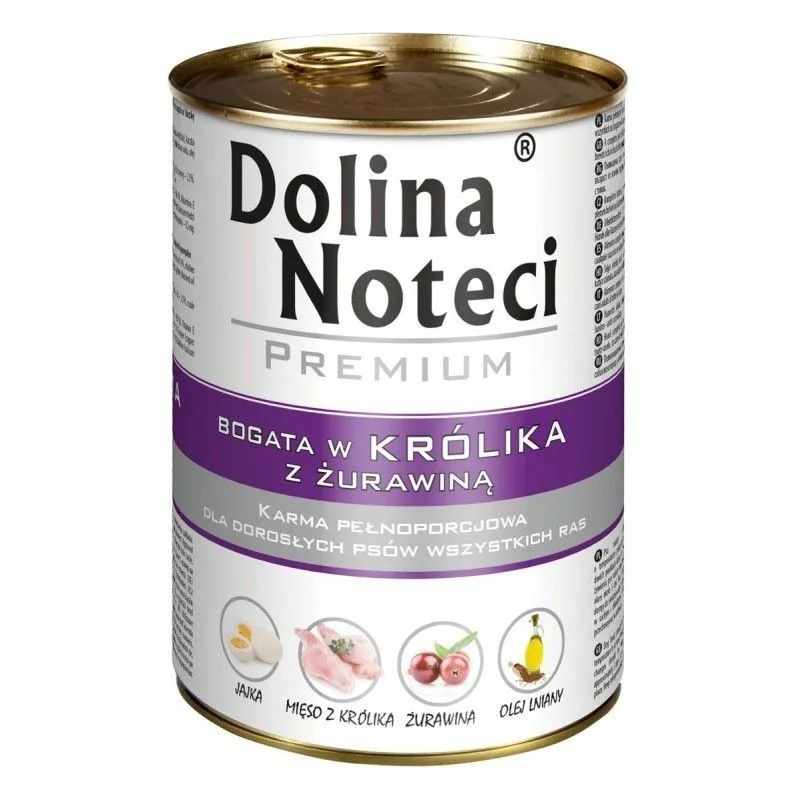 Hrana umedă pentru câini Dolina Noteci Iepure și Merisoare — recenzie și avantaje
