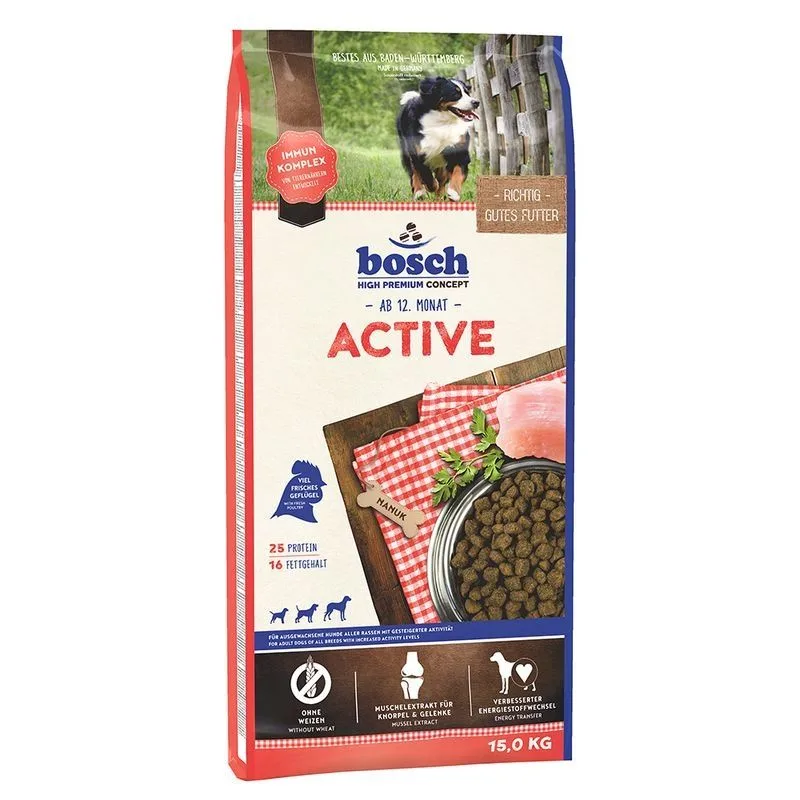 Hrana uscată pentru câini Bosch HP Active — Caracteristici, preț și recenzie completă