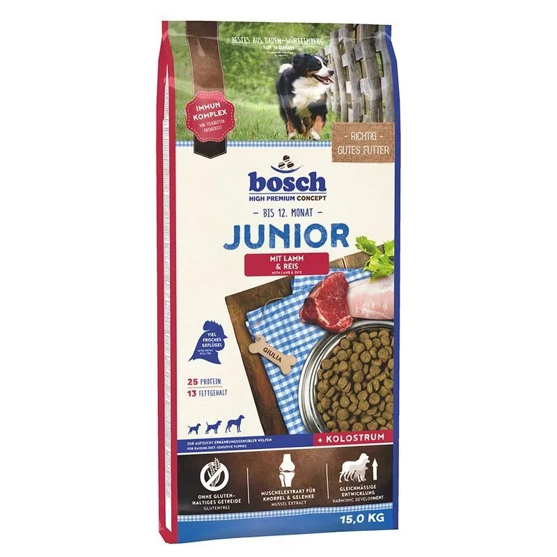 Valoare hrana uscata pentru caini Bosch HP Junior Lamb & Rice — Recenzie, specificații și verdict