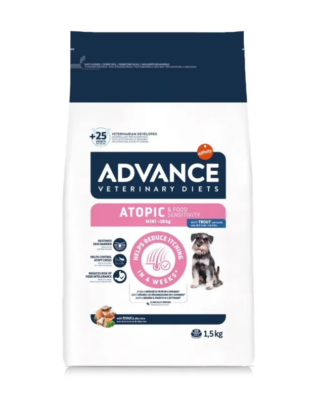 Advance Veterinary Diets Dog Atopic & Food Sensitivity Mini — Recenzie, specificații și verdict pentru păstrăv