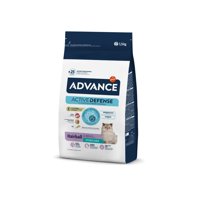 Advance Cat Sterilised Hairball — Review, caracteristici și preț actualizat