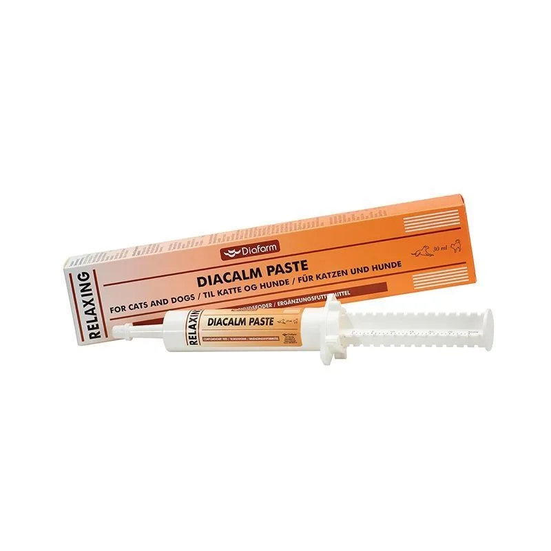 Diacalm Paste 30 ml — Recenzie despre beneficiile pentru relaxare și reducerea stresului la animale