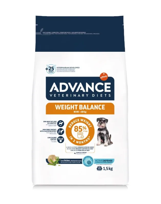 Advance Veterinary Diets Dog Weight Balance Mini — Caracteristici, preț și recomandări