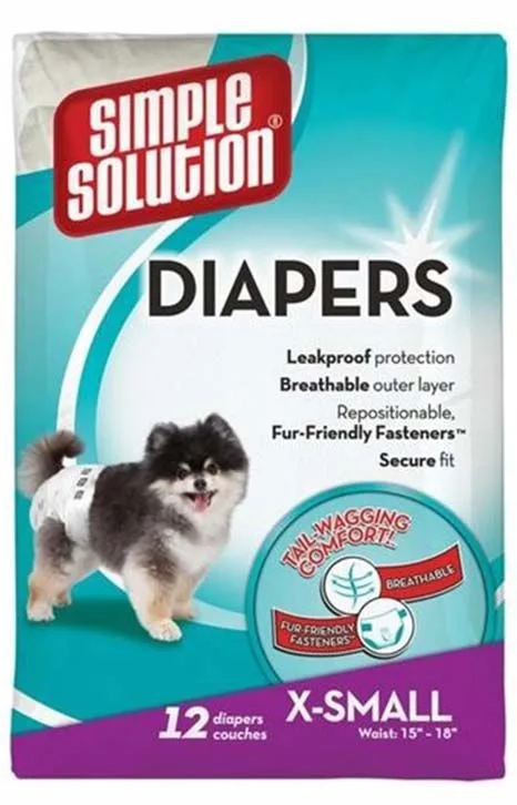 Simple Solution Scutece Pampers XS — Recenzie și avantaje pentru câini mici