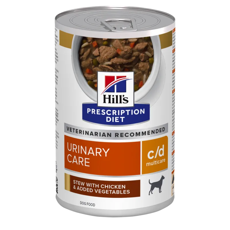 Hill's Prescription Diet Canine C/D Chicken and Vegetable Stew — Recenzie și avantaje pentru sănătatea urinară a câinelu