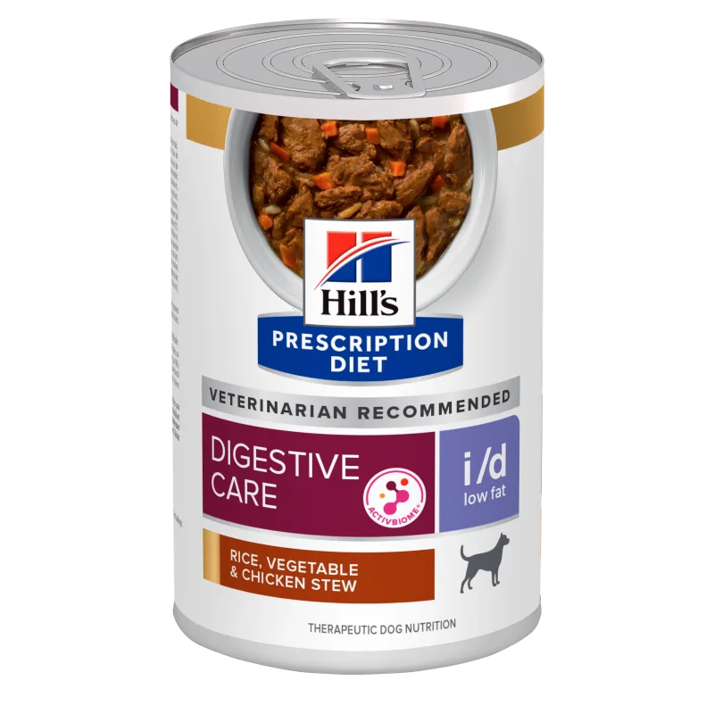 Hill's Prescription Diet Canine i/d Low Fat Chicken and Vegetable Stew — recenzie, performanță și preț