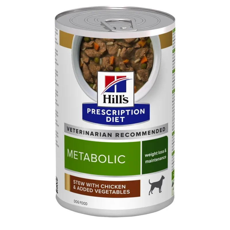 Hill's Prescription Diet Canine Metabolic Chicken and Vegetable Stew — Recenzie, specificații și verdict