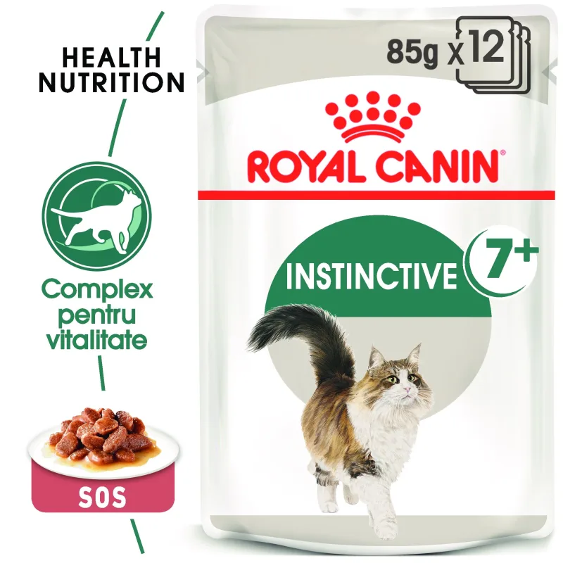 Hrana umedă pentru pisici Royal Canin Instinctive 7+ — Recenzie, caracteristici și preț