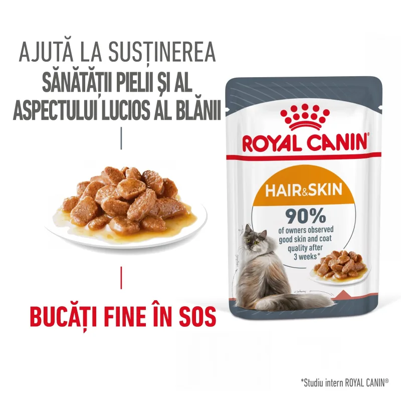 Royal Canin Hair&Skin Care Adult — Recenzie și caracteristici pentru sănătatea pielii și blănii