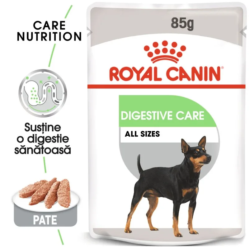 Recomandare hrana umedă pentru câini Royal Canin Digestive Care — Caracteristici, preț și verdict