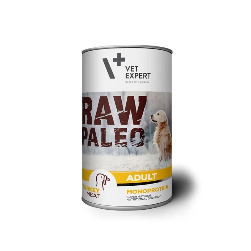 Hrana umedă pentru câini Raw Paleo Monoproteică de curcan — Recenzie, specificații și verdict