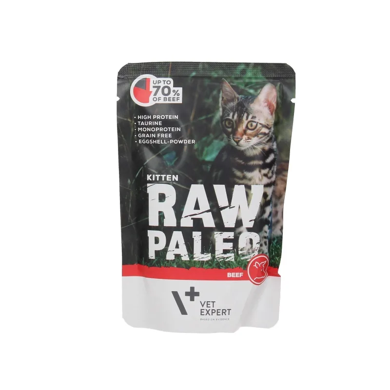 Hrana umedă pentru pisici Raw Paleo Kitten Vita — Recenzie, calitate și avantaje