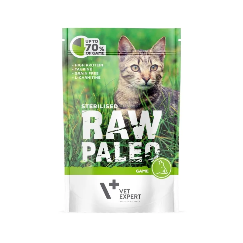 Hrana umedă pentru pisici sterilizate Raw Paleo Cat — Review, preț și caracteristici