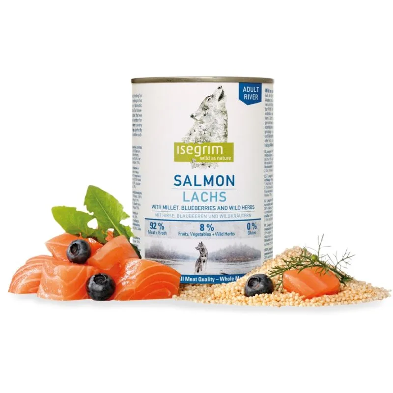 Hrana umedă Isegrim Dog Adult Salmon — Recenzie, preț și caracteristici