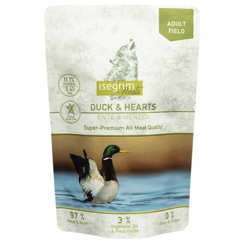 Hrana umedă Pouch Isegrim Dog Adult Duck & Hearts — Recenzie, calitate și preț