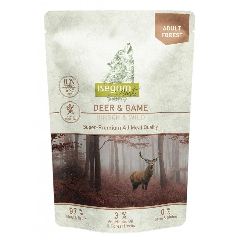Hrana umedă pentru câini Isegrim Dog Adult Deer & Game — Recenzie, specificații și verdict