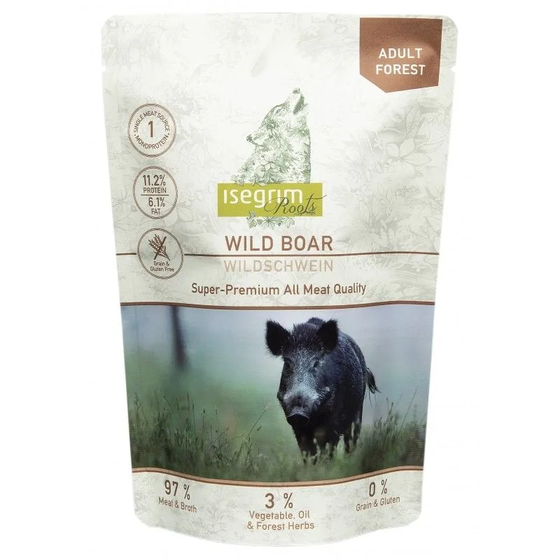 Hrana umedă pentru câini Isegrim Dog Adult Wild Boar Monoprotein — Recenzie, calitate și specificații