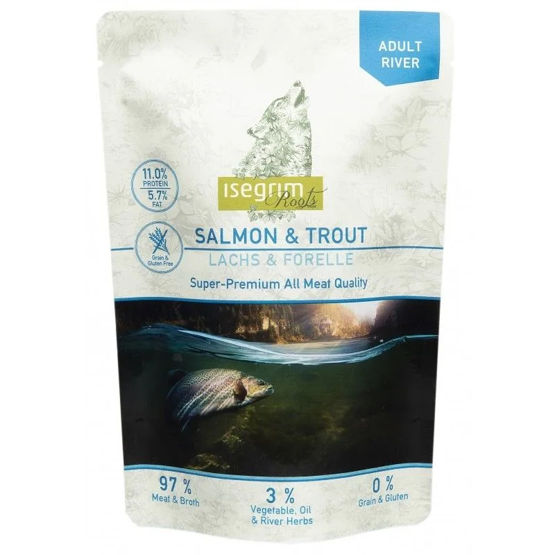 Hrana umedă Isegrim Dog Adult Salmon & Trout — Recenzie, calitate și preț