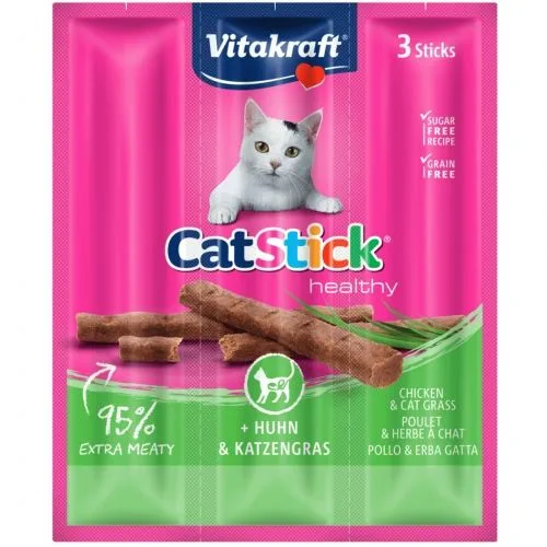 Recompense Pisici Vitakraft CatStick Pui și Iarba — Recenzie, preț și caracteristici