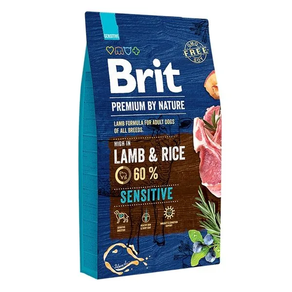 Hrana uscată pentru câini Brit Premium by Nature Sensitive Lamb — Caracteristici și recenzie pentru sănătate și digestie