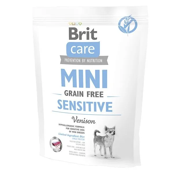 Hrana uscată Brit Care Mini Grain Free Sensitive — Păreri, specificații și preț actualizat