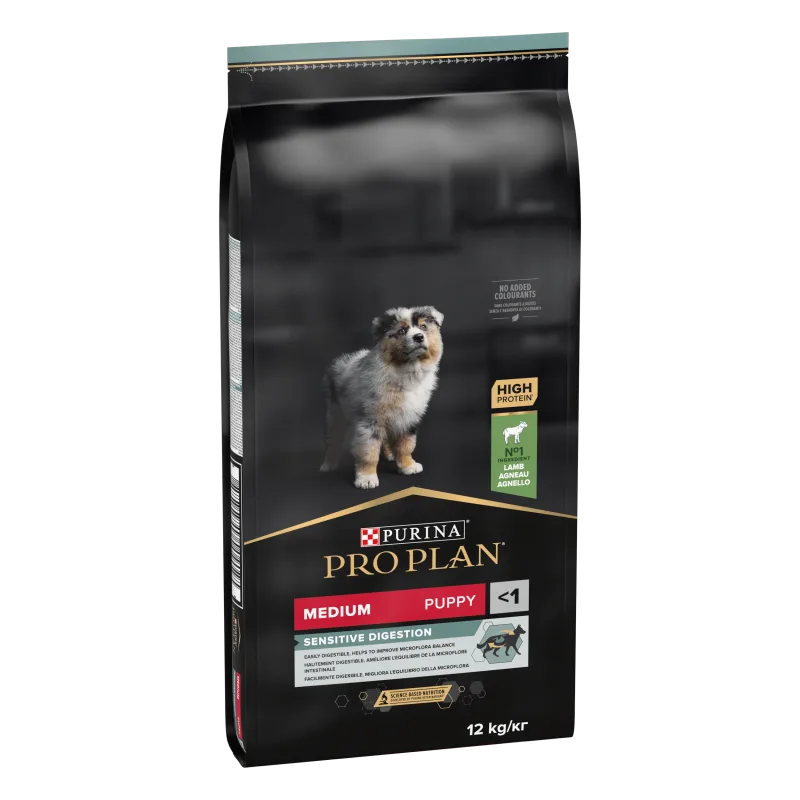 Hrana uscată pentru câini Purina Pro Plan Puppy Sensitive Digestion — Recenzie și caracteristici