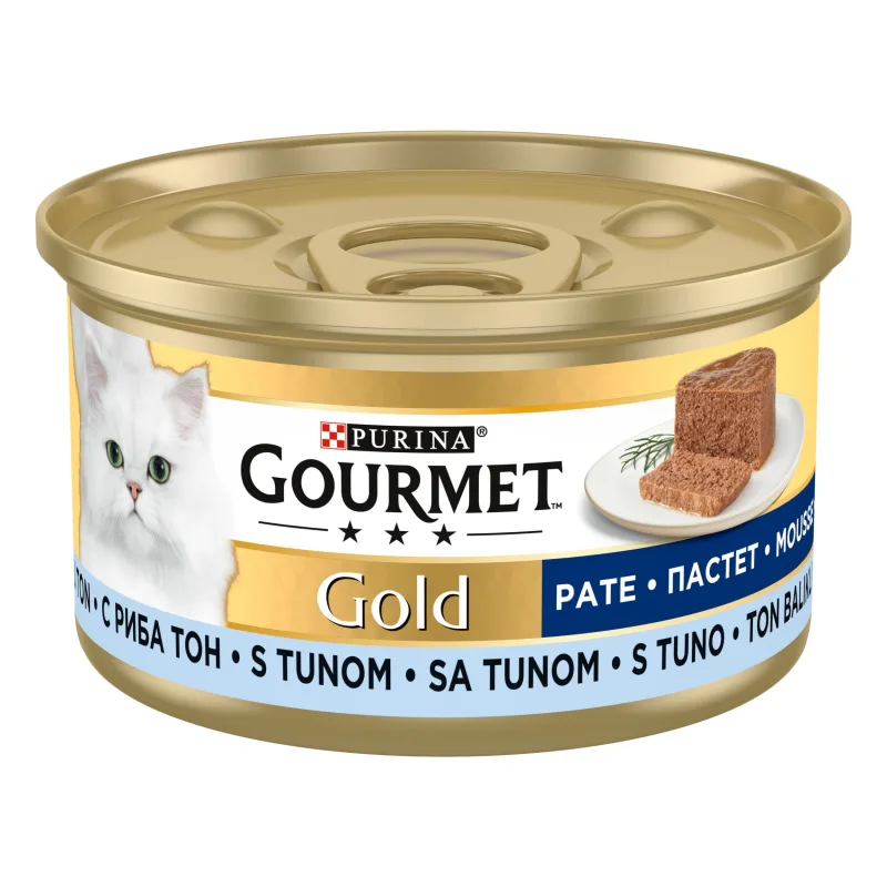 Gourmet Gold Mousse cu ton — recenzie, caracteristici și verdict pentru hrana umedă pisici