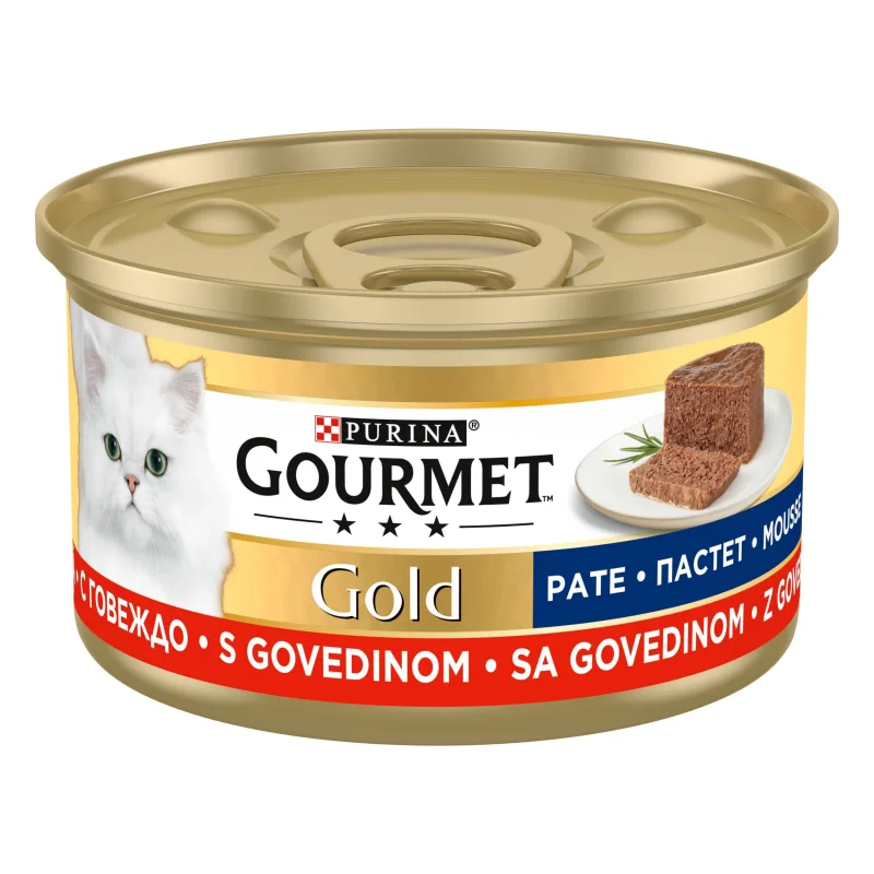 Gourmet Gold Mousse cu vită — recenzie despre calitate și preț