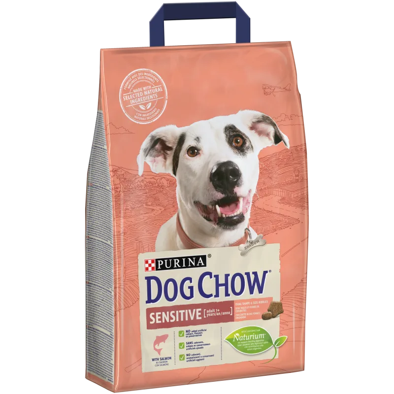 Dog Chow Sensitive cu somon — Recenzie și avantaje pentru sănătatea digestivă a câinilor