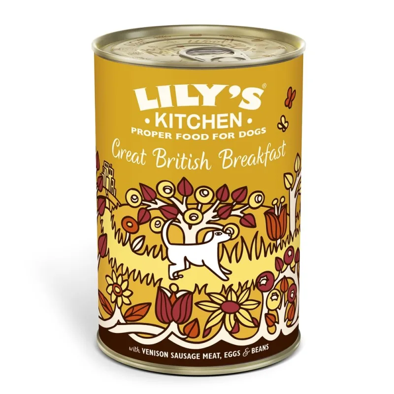 Recomandat pentru câini — Lily's Kitchen For Dogs Great British Breakfast, 400 g, pachet hrana umedă