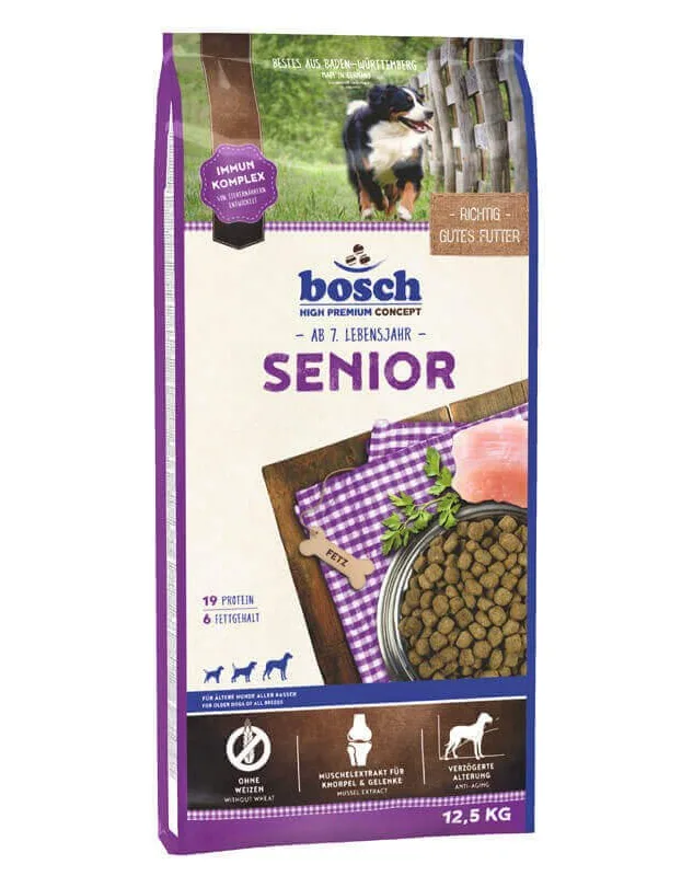 Recomandări hrana uscată pentru câini Bosch Senior 12.5 kg — Caracteristici și beneficii