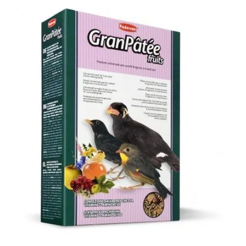 Hrana pasari Padovan Granpatee cu fructe — Recenzie, specificații și verdict