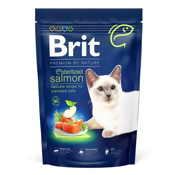 Hrana uscată pentru pisici Brit Premium Salmon — Recenzie, specificații și verdict