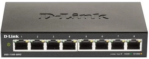 Switch D-Link DGS-1100-08V2 — Recenzie performanță și specificații