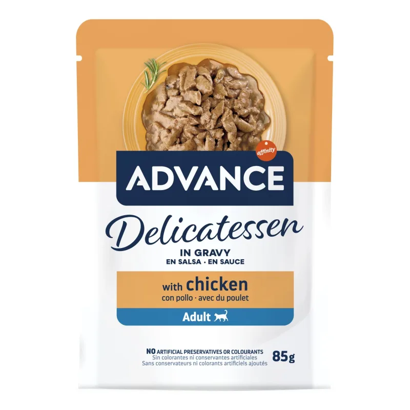Hrana umedă pentru pisici Advance Cat Wet Delicatessen — review preț și caracteristici
