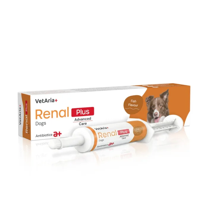VetAria+ Renal Plus Dogs — Recenzie, beneficii și preț pentru susținerea funcției renale a câinilor