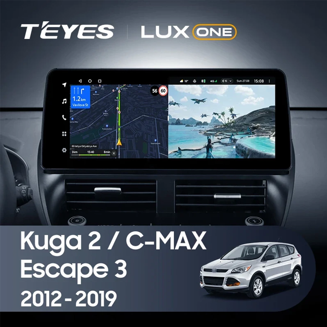 Navigatie Auto Teyes Lux One Ford Kuga 2013-2019 6+128GB 12.3″ IPS Octa-core 2GHz — Recenzie Detaliată, Testare & Recomandări