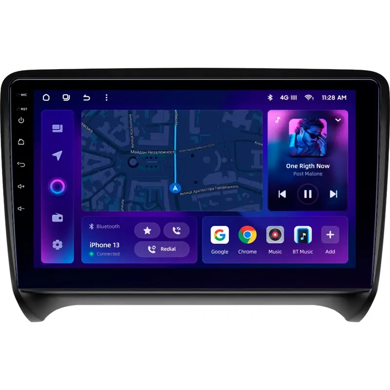 Navigație Auto MOSS M2 pentru Audi TT 8J 2006-2014 – 4+32GB, Ecran 9" IPS, Octa-Core, Android 10 cu 4G și Bluetooth 5.1