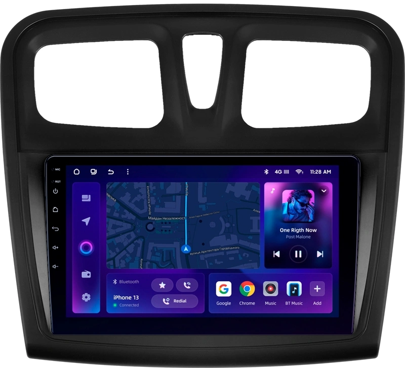 Navigație Auto MOSS M2 pentru Dacia Sandero 2 (2017-2022) – Ecran 9" IPS, Android 10, Procesor Octa-core, 4G și Bluetooth 5.1