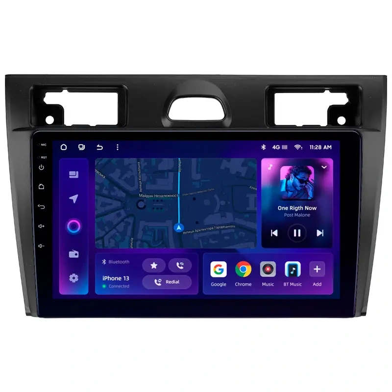 Navigație Auto MOSS M2 pentru Ford Fiesta 5 (2002-2008) – Android 10, 4+64GB, Ecran 9" IPS, 4G, Bluetooth 5.1, DSP Performant
