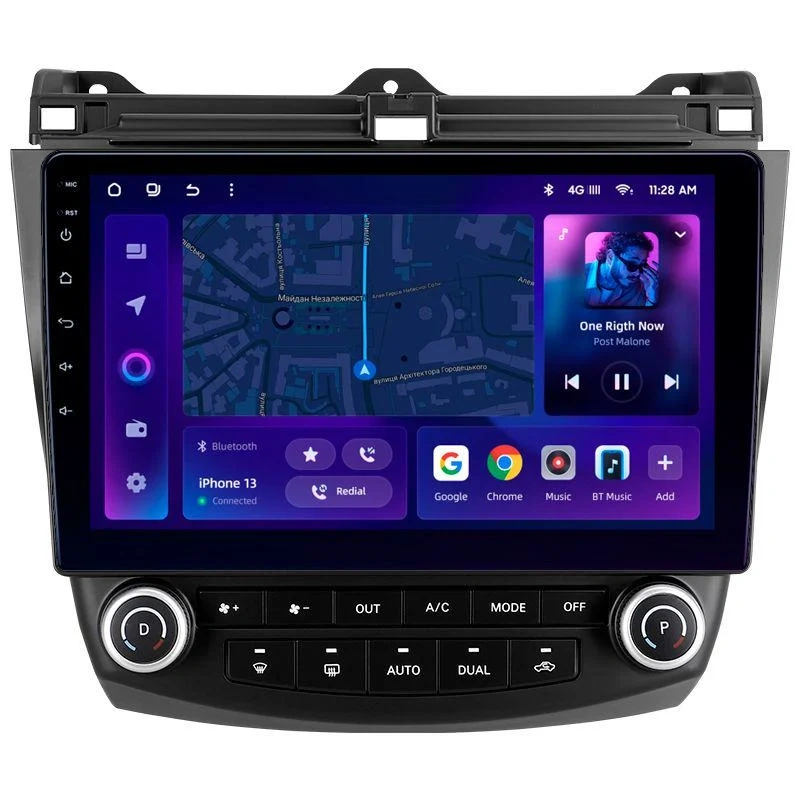 Navigație Auto MOSS M2 pentru Honda Accord 7 2002-2008 – 4+64GB, 10” IPS, Octa-core 1.6GHz, Android 4G, Bluetooth 5.1 și DSP