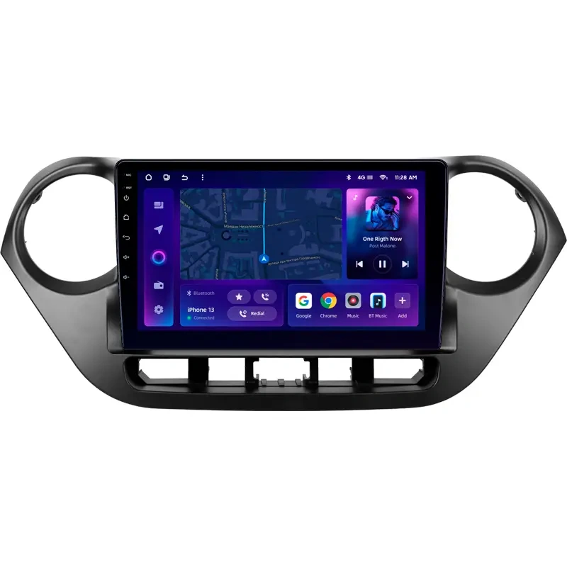Navigație Auto MOSS M2 Hyundai i10 2013-2016 – 10" IPS, Android 10, 4G, Bluetooth 5.1, Octa-core 1.6GHz, DSP și Memorie 4+32GB
